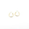 14K Yellow Gold Filled Hoop Earrings 12 Mm