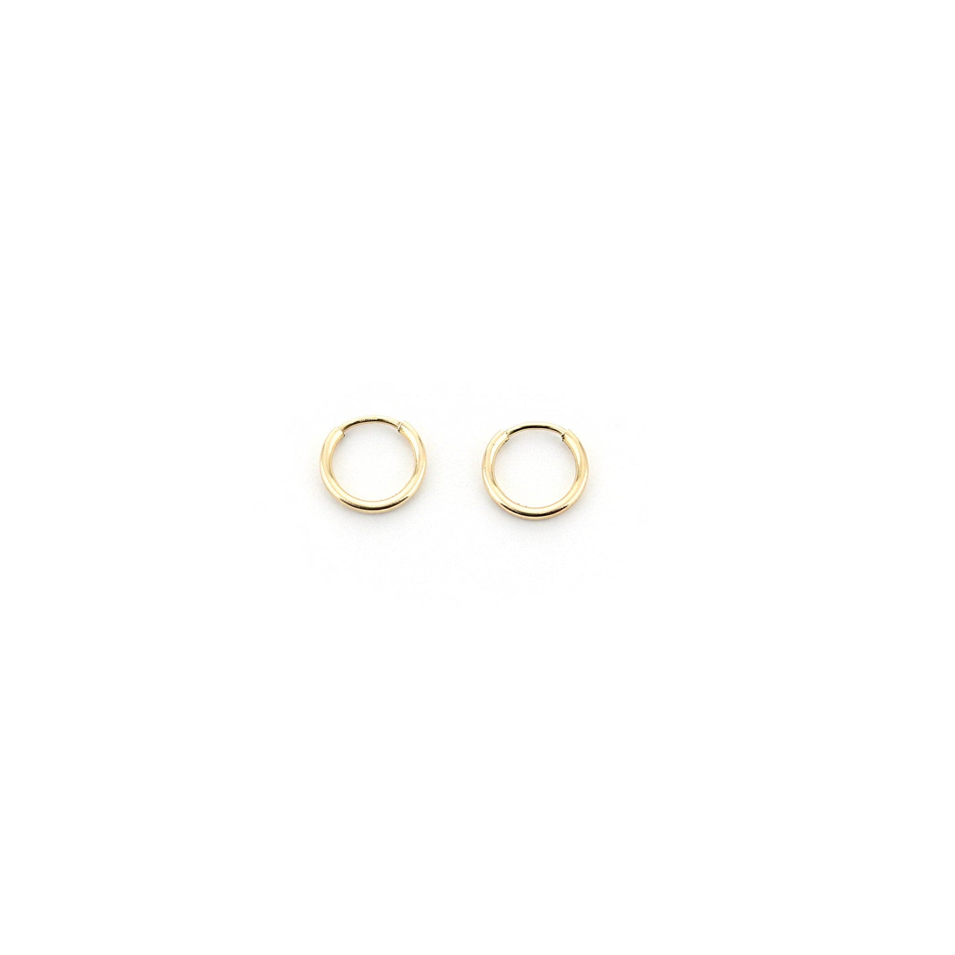 14K Yellow Gold Filled Hoop Earrings 10 Mm